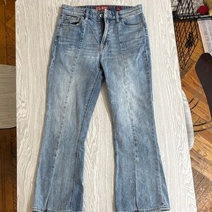 Lucky Brand Bridgette Mini Split Boot Cut Jeans, size 2/26